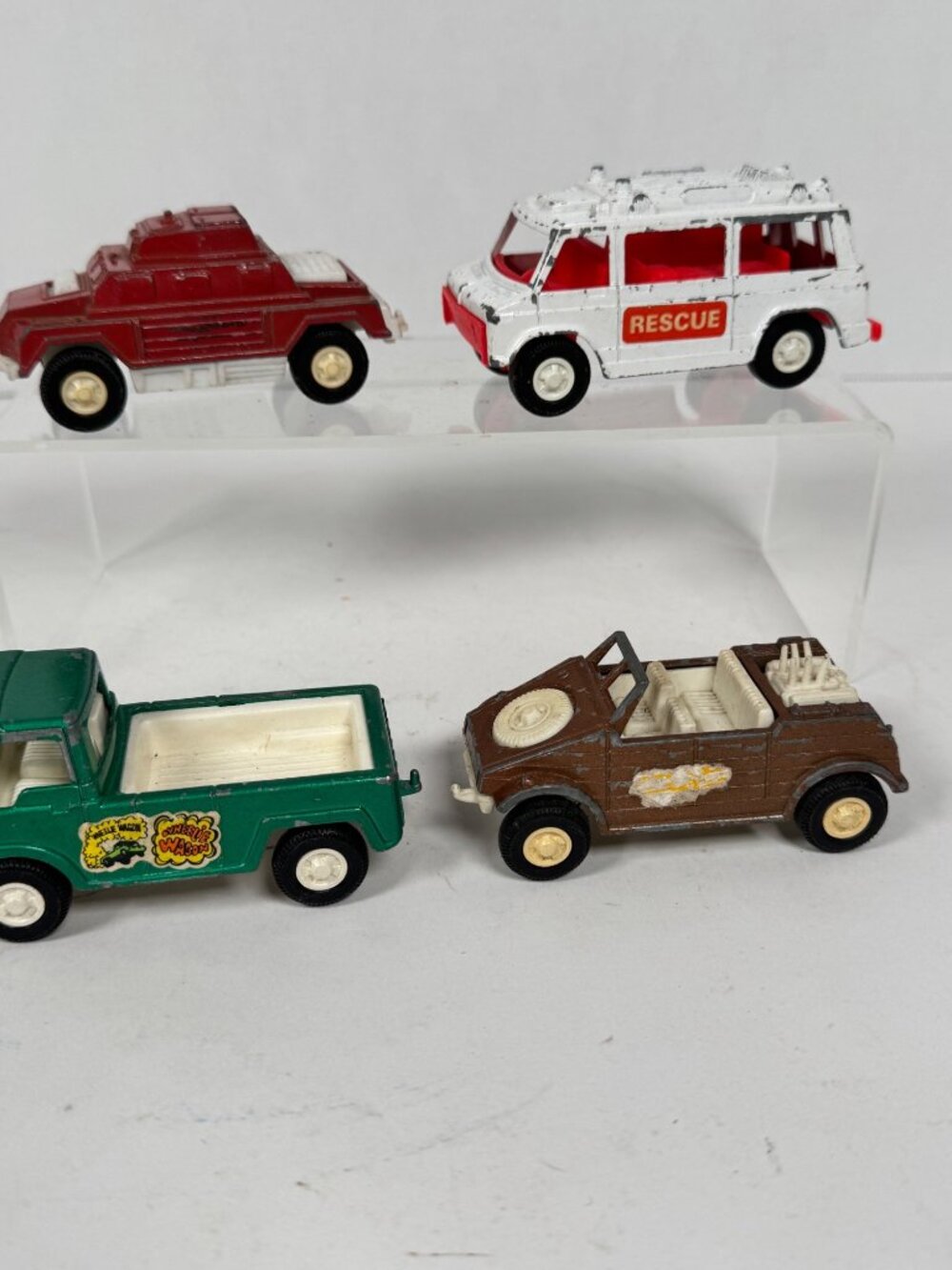 Vintage TootsieToy Trucks‎ Lot of 4 • Diecast Vehicles • Mini Toy Trucks • Mixed